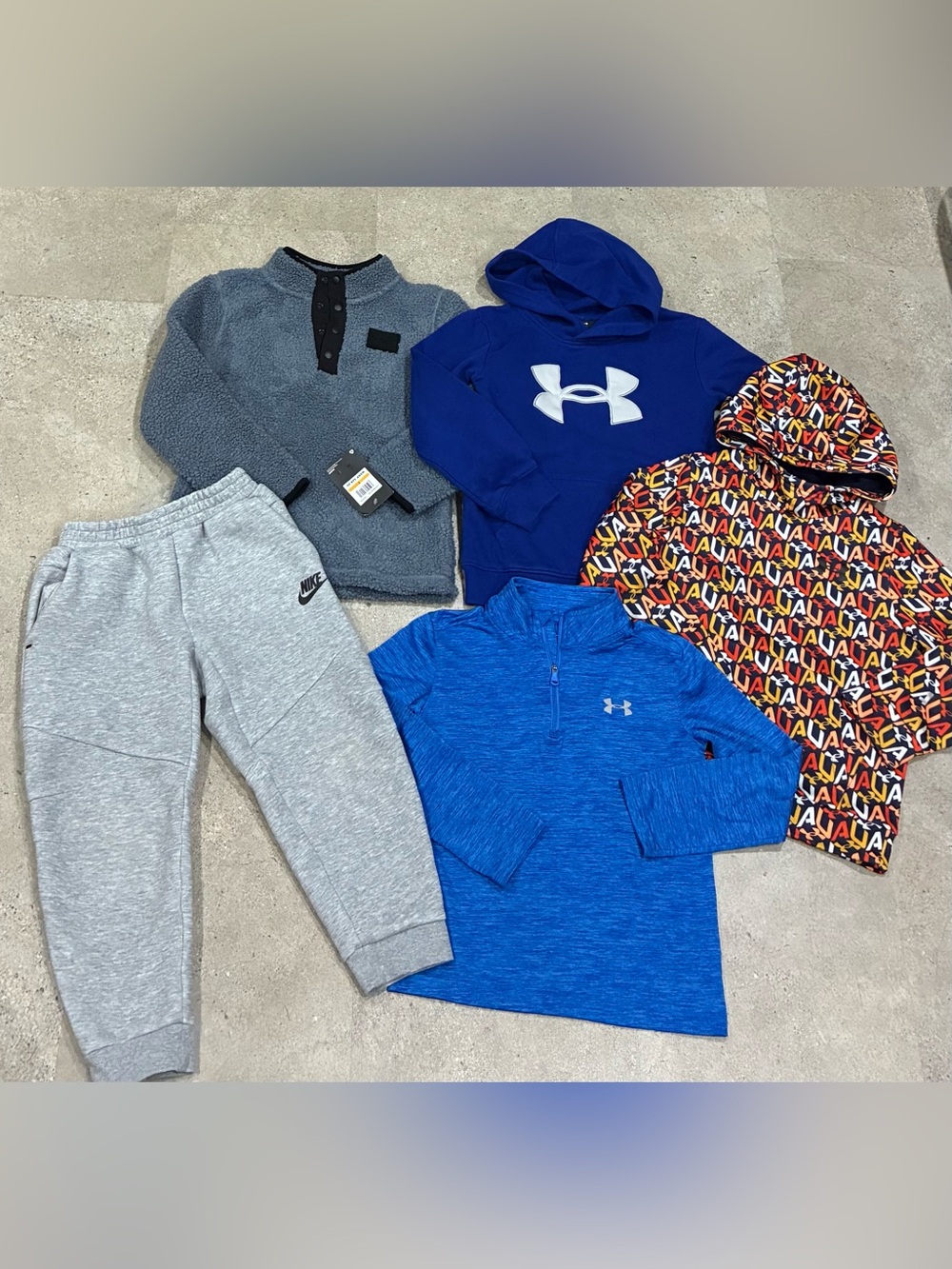 Boys UNDER ARMOUR/NIKE Sherpa Jacket..Sweatshirts..Sweatpants & Pullover, sz 7